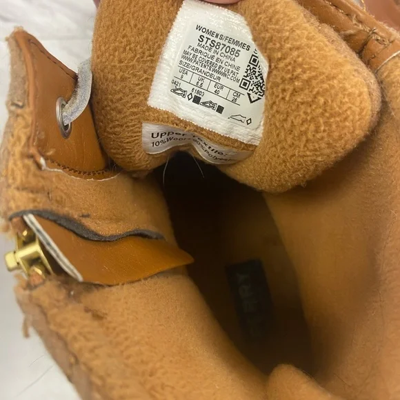 Sperry Women's Brown/Tan Waterproof Lace-Up Duck Boots - Picture 3 of 7